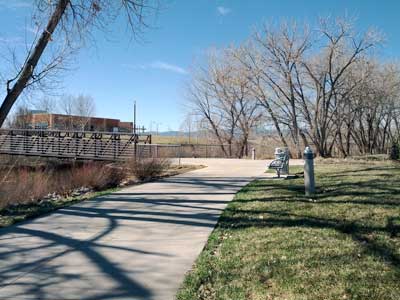 Mary Carter Greenway Trail, Bear Creek Trail merge