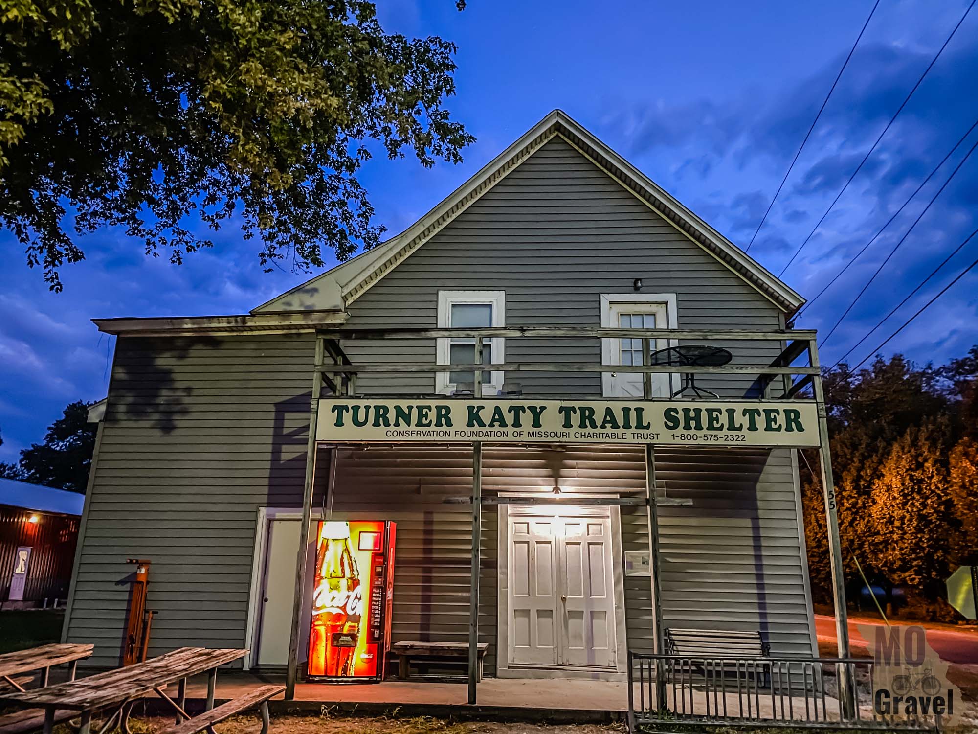 Tebbetts Missouri Turner Katy Trail Shelter