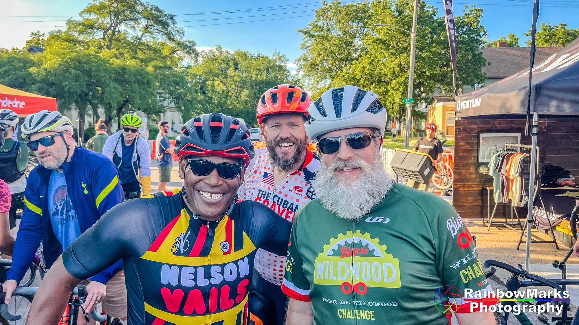 Unbound Gravel Sign Selfie with Nelson Vails and Wags 