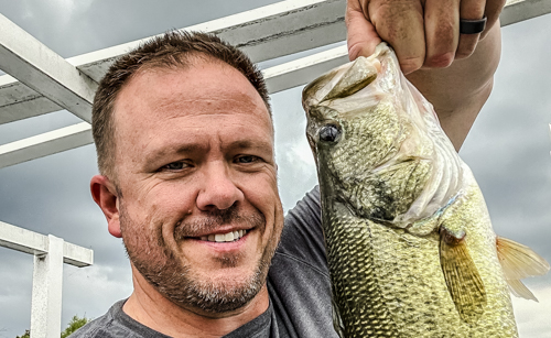 Chris Hammond with a Bass